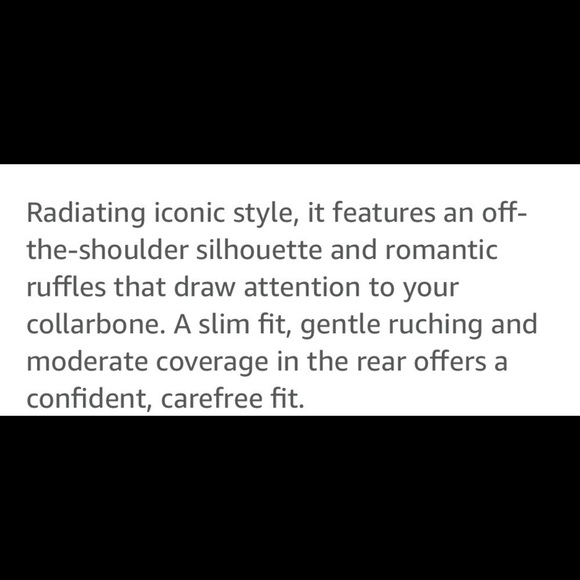 La Blanca Women's Off Shoulder Ruffle Blue One Piece Swimsuit - Picture 8 of 12